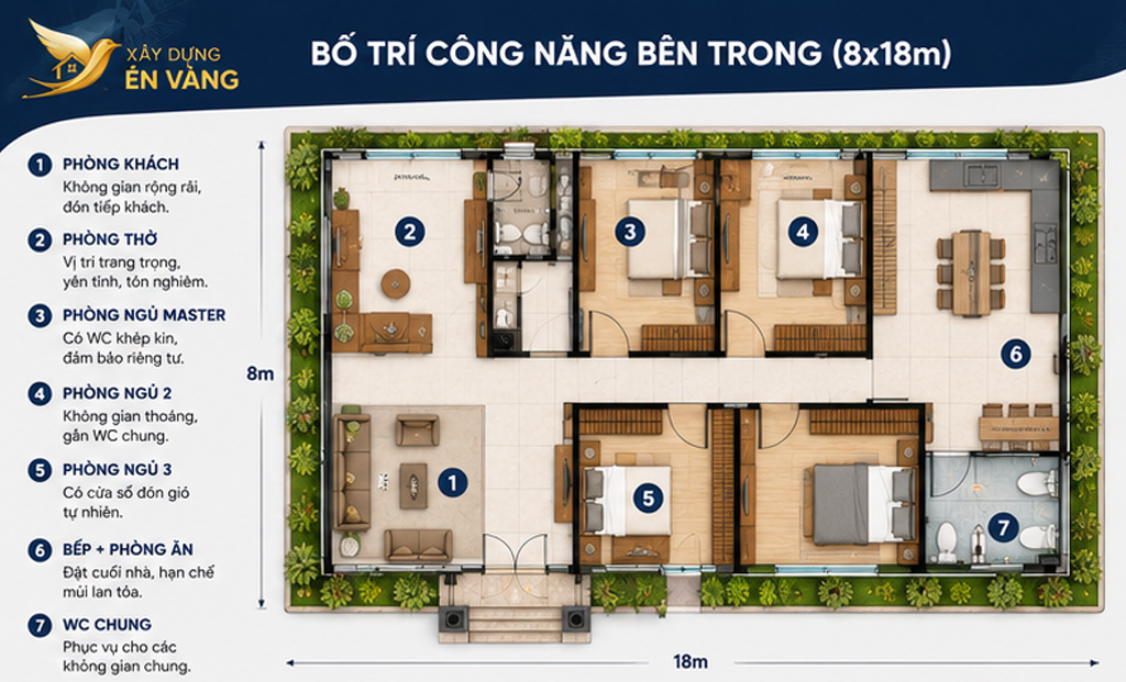 mẫu nhà cấp 4 mái Nhật 8x18m Quảng Ngãi mẫu nhà cấp 4 mái Nhật 8x18m Quảng Ngãi