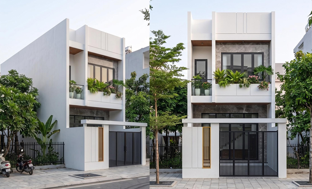 nhà phố 2 tầng hiện đại nhà phố 2 tầng hiện đại